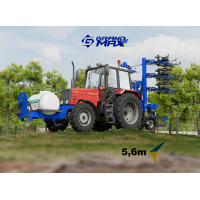 Культиватор КРН-5,6 Front со складной рамой и фронтальной системой внесения КАС Grand Max