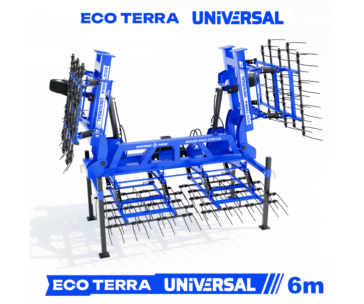 Grapă hidraulică cu arc ECO TERRA UNIVERSAL 6 m Grand Max Agro
