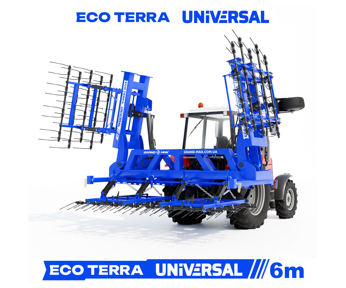 Grapă hidraulică cu arc ECO TERRA UNIVERSAL 6 m Grand Max Agro