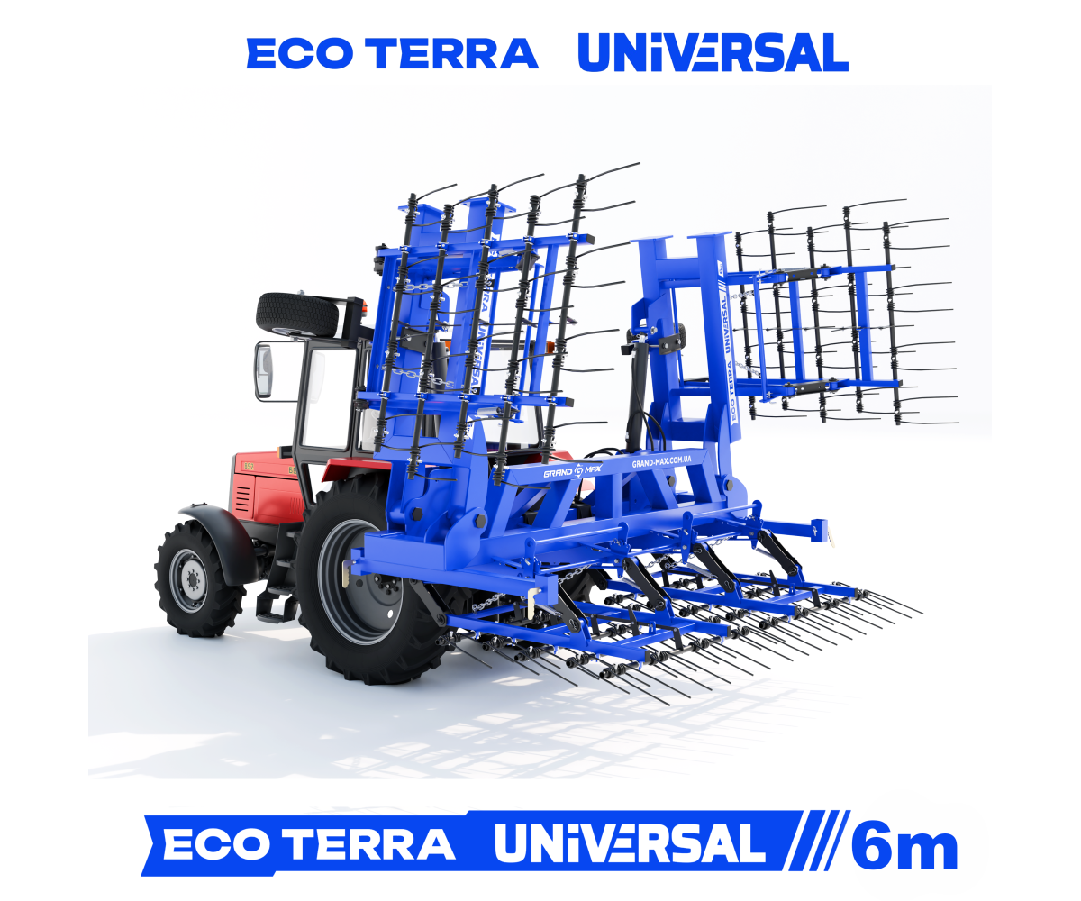 Grapă hidraulică cu arc ECO TERRA UNIVERSAL 6 m Grand Max Agro